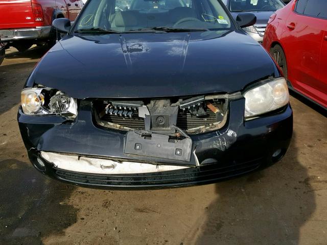 3N1CB51D64L874001 - 2004 NISSAN SENTRA 1.8 BLACK photo 9