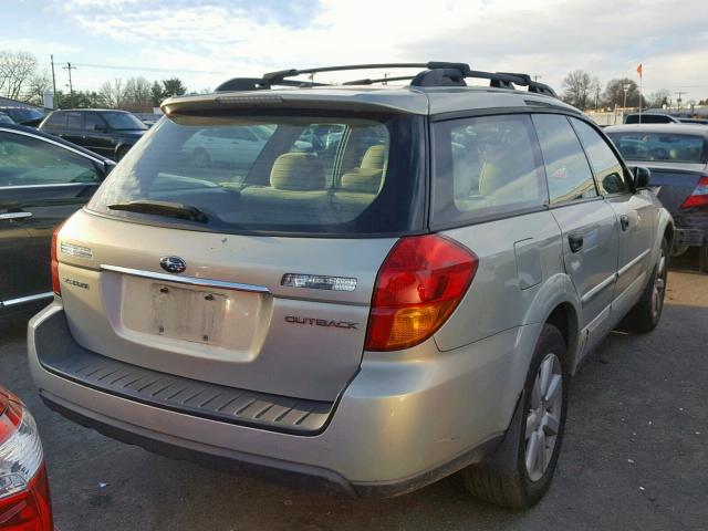 4S4BP61C967315150 - 2006 SUBARU LEGACY OUT TAN photo 4