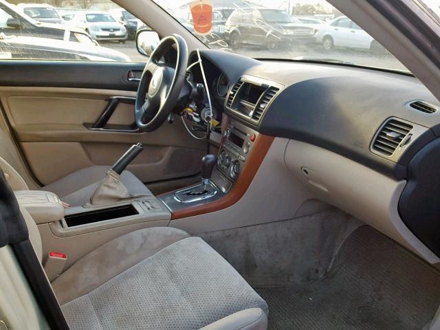 4S4BP61C967315150 - 2006 SUBARU LEGACY OUT TAN photo 5