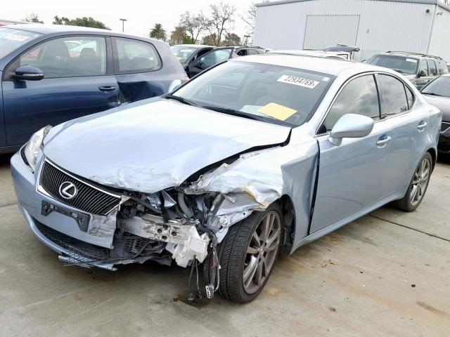 JTHBK262385059614 - 2008 LEXUS IS 250 BLUE photo 2