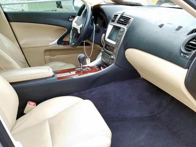 JTHBK262385059614 - 2008 LEXUS IS 250 BLUE photo 5