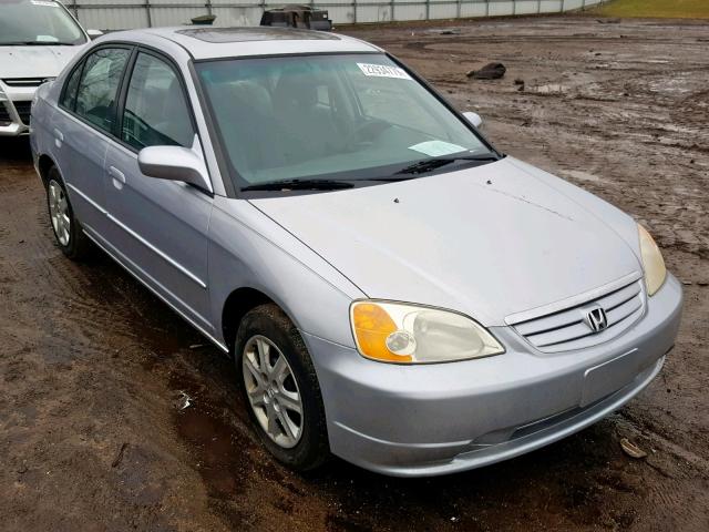 1HGES26723L019704 - 2003 HONDA CIVIC EX SILVER photo 1