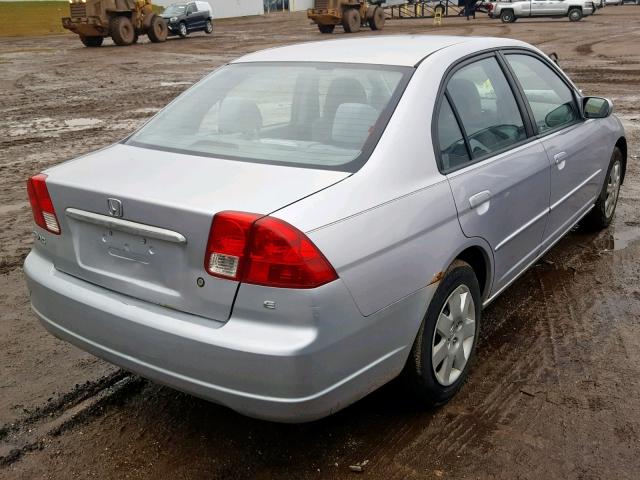 1HGES26723L019704 - 2003 HONDA CIVIC EX SILVER photo 4