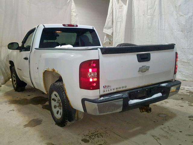 1GCEC14X68Z316150 - 2008 CHEVROLET SILVERADO WHITE photo 3