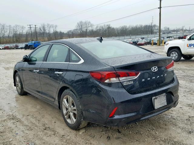 5NPE34AF0JH628667 - 2018 HYUNDAI SONATA SPO BLACK photo 3