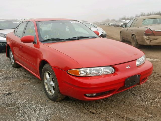 1G3NL52T01C235323 - 2001 OLDSMOBILE ALERO GL RED photo 1