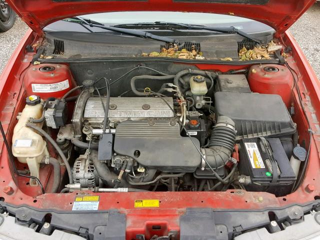 1G3NL52T01C235323 - 2001 OLDSMOBILE ALERO GL RED photo 7