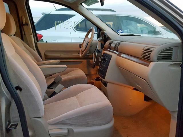 2FMZA52284BA21288 - 2004 FORD FREESTAR S BEIGE photo 5