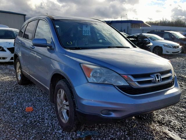 5J6RE3H78AL037674 - 2010 HONDA CR-V EXL BLUE photo 1