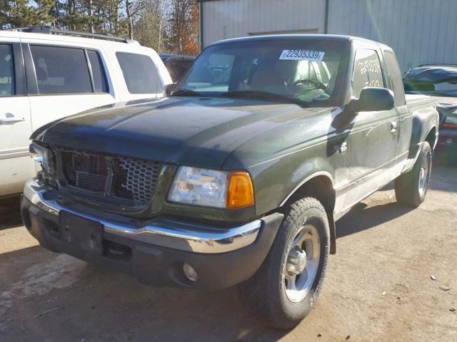 1FTZR15E71PB30258 - 2001 FORD RANGER SUP GREEN photo 2