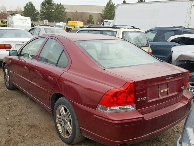 YV1RS592152478176 - 2005 VOLVO S60 2.5T RED photo 3