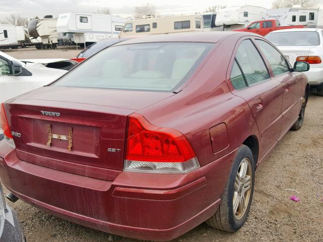 YV1RS592152478176 - 2005 VOLVO S60 2.5T RED photo 4