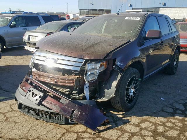 2FMDK3JC8ABA96977 - 2010 FORD EDGE SEL MAROON photo 2