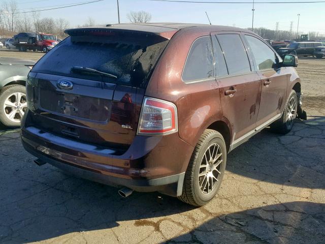 2FMDK3JC8ABA96977 - 2010 FORD EDGE SEL MAROON photo 4