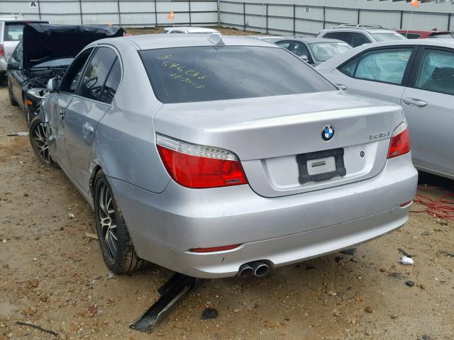 WBANW13598CN57322 - 2008 BMW 535 I SILVER photo 3