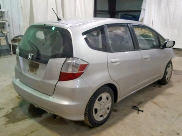 JHMGE8H30DC067505 - 2013 HONDA FIT SILVER photo 4