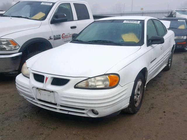 1G2NF52T7YC532739 - 2000 PONTIAC GRAND AM S WHITE photo 2