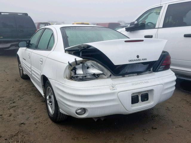 1G2NF52T7YC532739 - 2000 PONTIAC GRAND AM S WHITE photo 3