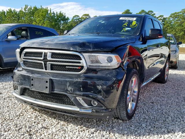 1C4RDHDG9FC745399 - 2015 DODGE DURANGO LI BLACK photo 2