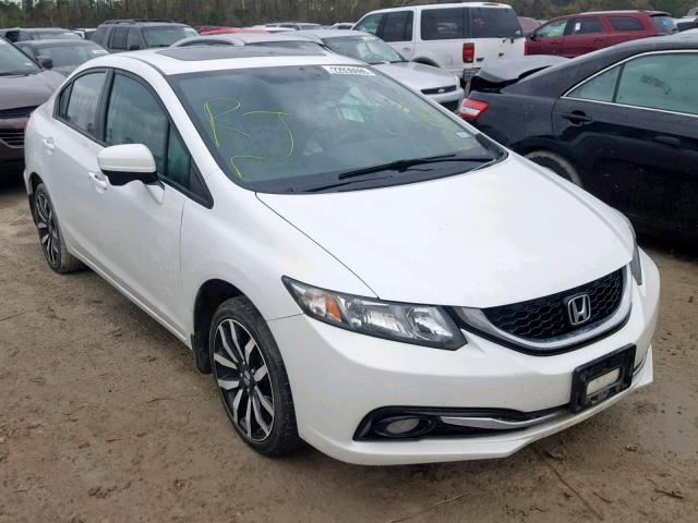 19XFB2F92FE223291 - 2015 HONDA CIVIC EXL WHITE photo 1