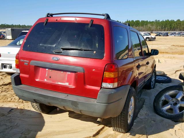 1FMYU03133KB47641 - 2003 FORD ESCAPE XLT RED photo 4
