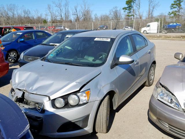 1G1JA5SH9D4207415 - 2013 CHEVROLET SONIC LS SILVER photo 2