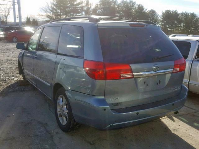 5TDBA22C94S014264 - 2004 TOYOTA SIENNA XLE BLUE photo 3