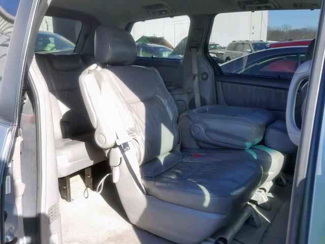 5TDBA22C94S014264 - 2004 TOYOTA SIENNA XLE BLUE photo 6