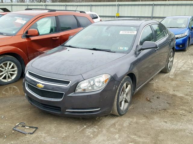 1G1ZC5E15BF173518 - 2011 CHEVROLET MALIBU 1LT CHARCOAL photo 2