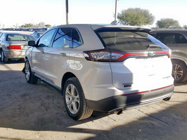 2FMPK3K91GBC63527 - 2016 FORD EDGE TITAN WHITE photo 3