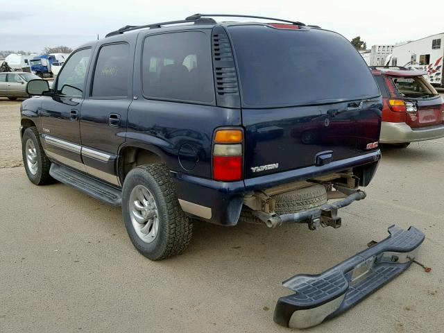 1GKEK13ZX4J216426 - 2004 GMC YUKON BLUE photo 3