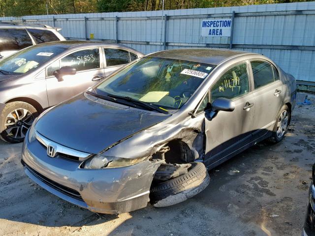 2HGFA1F56AH315058 - 2010 HONDA CIVIC LX GRAY photo 2