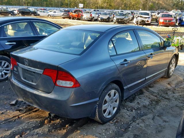 2HGFA1F56AH315058 - 2010 HONDA CIVIC LX GRAY photo 4