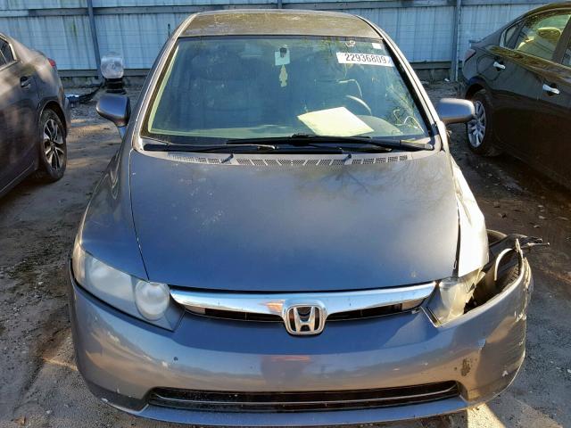 2HGFA1F56AH315058 - 2010 HONDA CIVIC LX GRAY photo 9