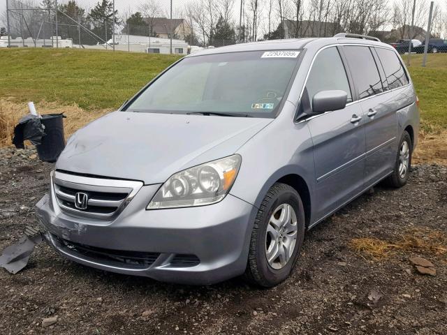 5FNRL386X6B099915 - 2006 HONDA ODYSSEY EX GRAY photo 2