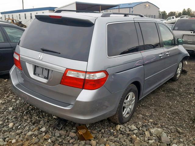 5FNRL386X6B099915 - 2006 HONDA ODYSSEY EX GRAY photo 4