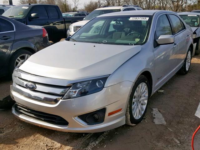 3FADP0L33CR246554 - 2012 FORD FUSION HYB SILVER photo 2