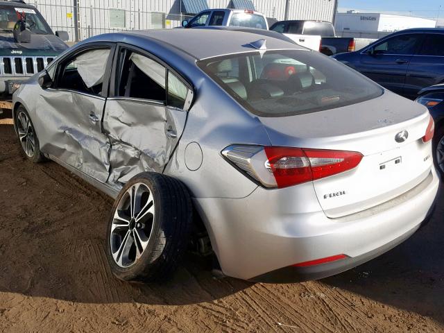 KNAFZ4A86E5057774 - 2014 KIA FORTE EX 银色 照片 3