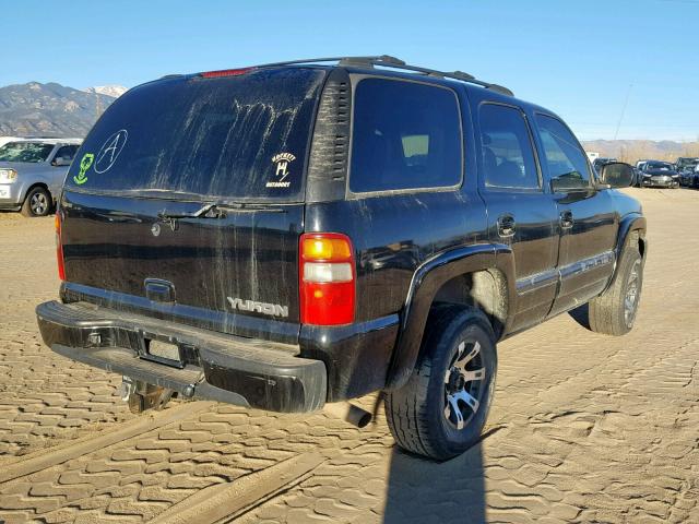 1CKEK13Z23R104316 - 2003 GMC YUKON BLACK photo 4