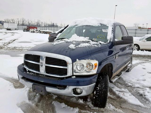 1D7KS28C67J548110 - 2007 DODGE RAM 2500 S BLUE photo 2