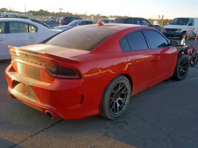 2C3CDXL9XGH199833 - 2016 DODGE CHARGER SR RED photo 4