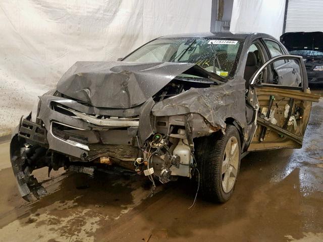 1G1ZG57B994109840 - 2009 CHEVROLET MALIBU LS GRAY photo 2