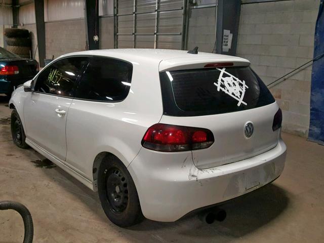 WVWAB7AJXCW043003 - 2012 VOLKSWAGEN GOLF 白色 照片 3