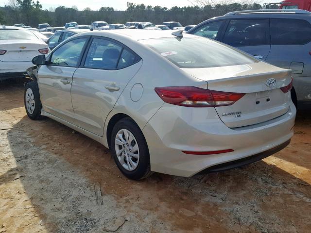 5NPD74LF5HH179929 - 2017 HYUNDAI ELANTRA SE SILVER photo 3