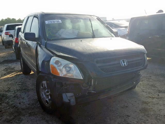 2HKYF18125H549956 - 2005 HONDA PILOT LX BLACK photo 1