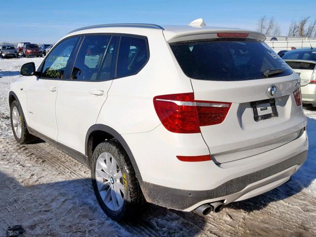 5UXWX9C5XG0D83653 - 2016 BMW X3 XDRIVE2 WHITE photo 3