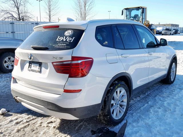 5UXWX9C5XG0D83653 - 2016 BMW X3 XDRIVE2 WHITE photo 4