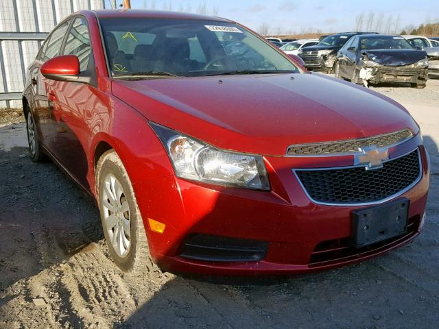 1G1PF5S95B7278689 - 2011 CHEVROLET CRUZE LT MAROON photo 1