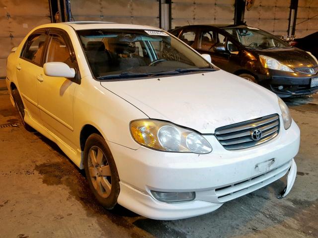 1NXBR32EX4Z271716 - 2004 TOYOTA COROLLA CE WHITE photo 1