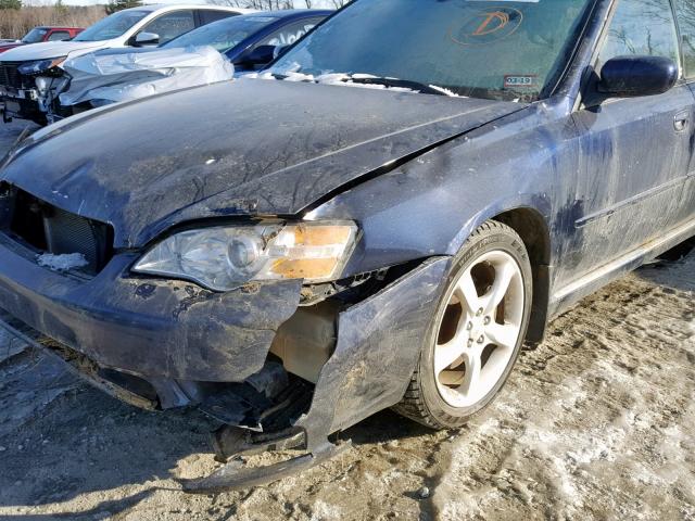 4S3BL616X76205080 - 2007 SUBARU LEGACY 2.5 BLUE photo 9